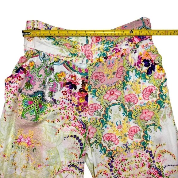 NWT Boho Pajama Lounge Pants Sz.L Pockets Floral Multi Pink Elastic Waist Fairy - Picture 6 of 10